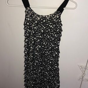 Black Dress with White Spots